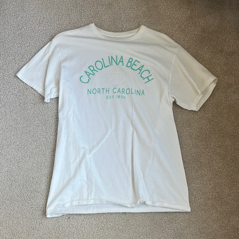 White and Blue Short Sleeve Tee